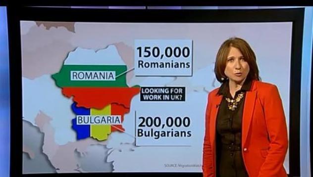 България и Румъния размениха флагове на карта на BBC