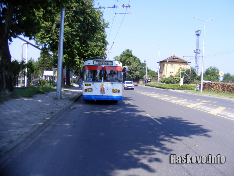 Жега в хасковските тролеи