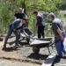 Кметове и жители на три села строят навес на църква