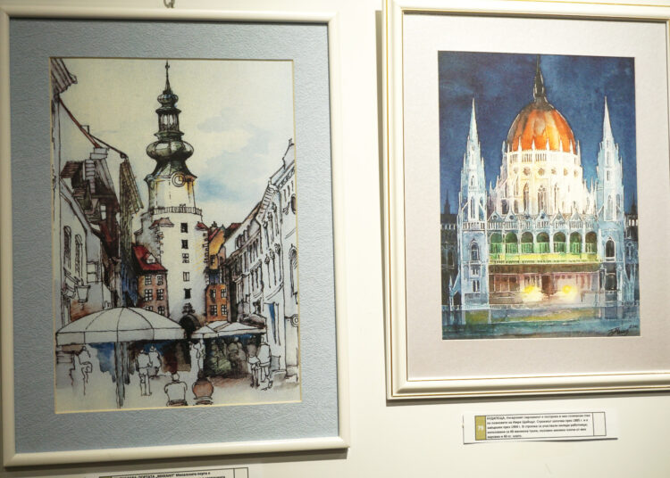 Архитект нареди изложба в музея на Русе 1 1510 Mollov watercolour