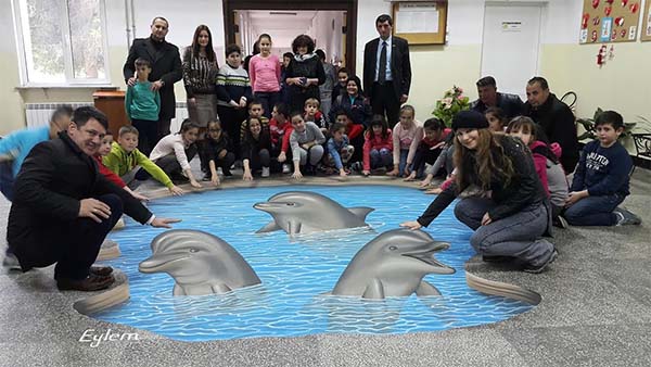Първата 3D-художничка в Турция с уникална рисунка в Ардино