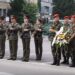 Духов оркестър и цветя пред Паметника на загиналите в Шумен