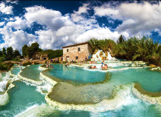 Saturnia and its famous natural thermal springs make the city a must-see