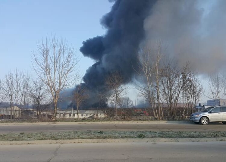 Голям пожар в Бяла край главен път 1 4 пожар 1