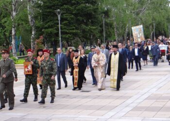 Шествие и военен марш в Ямбол на 6 май