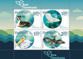 Красиви птици от бургаски езера ще красят пощенски марки