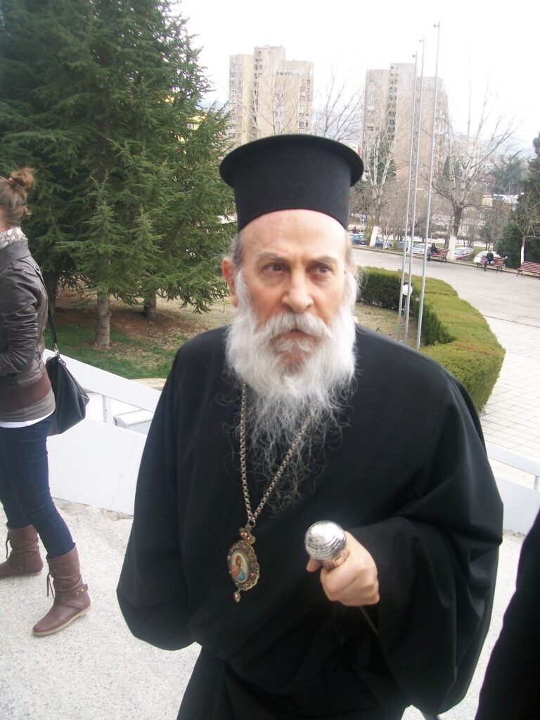 Кръстиха площад в Гоце Делчев на митрополит Натанаил 2 Natanail UZU fevruari 2013