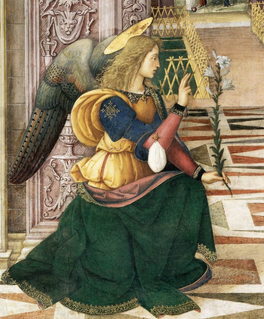 Pinturicchio The Annunciation detail WGA17770 1