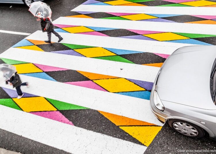 crosswalk art funnycross christo guelov madrid 10