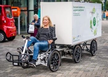 A sustainable cargo bike now roams the streets of The Hague