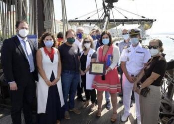 City of Santander welcomes replica of an ancient sailing ship to its port