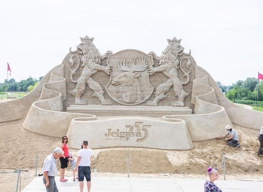 Jelgava celebrates its 755th birthday with sand sculptures 1 medium Jelgava 755 Aniversary