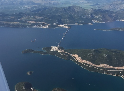 Construction efforts ramp up on Croatia’s Peljesac Bridge
