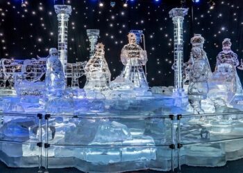The Ice Sculpture festival in Zwolle is the largest in Europe