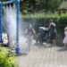 Polish city fights the summer heat with water curtains