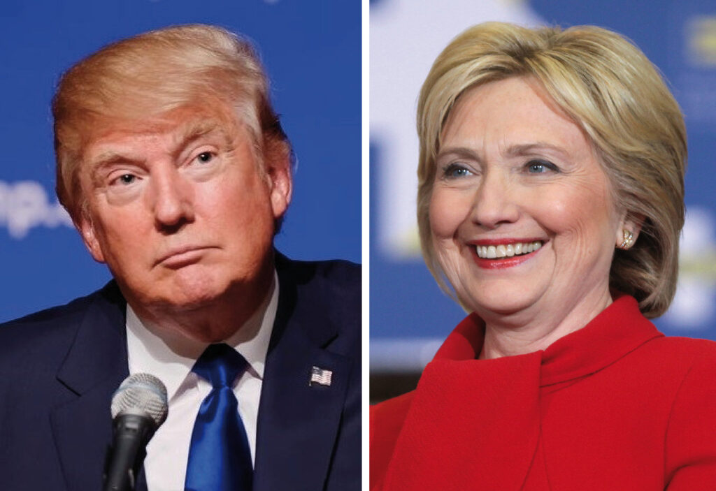 trump and clinton 2