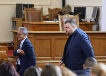 Цонев (вляво) е категоричен, че Пеевски няма кредити от ББР.