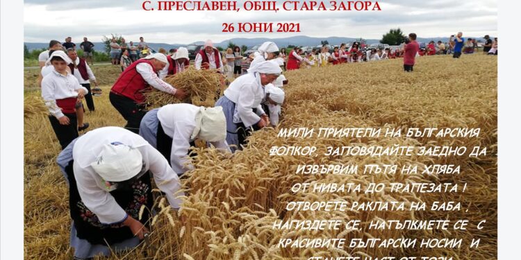 Прибират житото и правят хляб на фолклорен празник