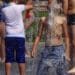 Деца в столичния парк "Възраждане" се охлаждат в жегите