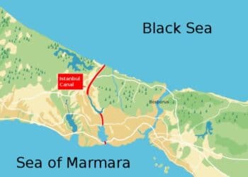 Канал Истанбул свързва Черно и Мраморно мореСнимка: Уикипедия