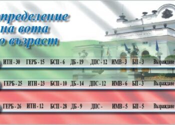 Младите гласуват за Слави, между 30 и 60 г. за Борисов