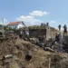 Изгорелите къщи в Кръстава.
