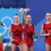 Момичетата ликуват след финала.