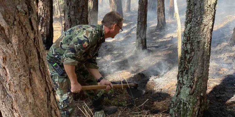 Военни се включиха в овладяването на огъня