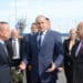 Президентът Румен Радев (в средата) посети предприятието за каучукови съединения край Кърджали - "Теклас".