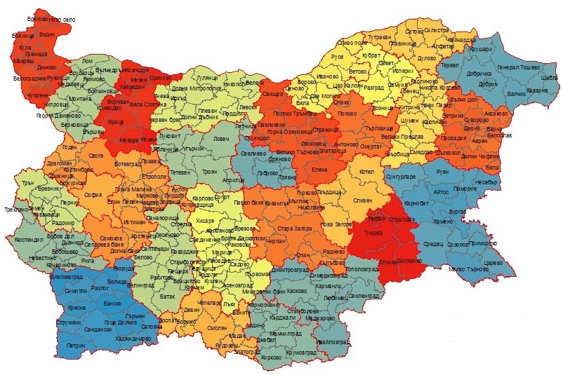 карта България