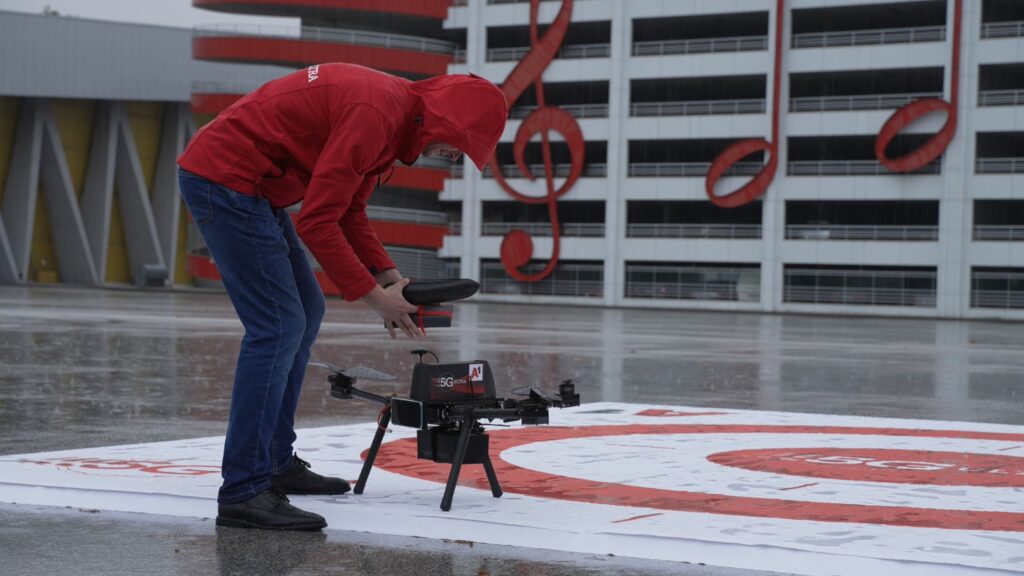 A1 5G Drone Deliver and iPhone 13 3