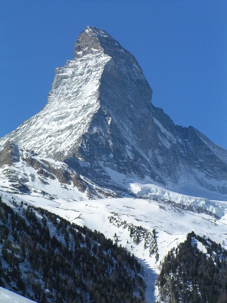 800px Matterhorn EastAndNorthside viewedFromZermatt