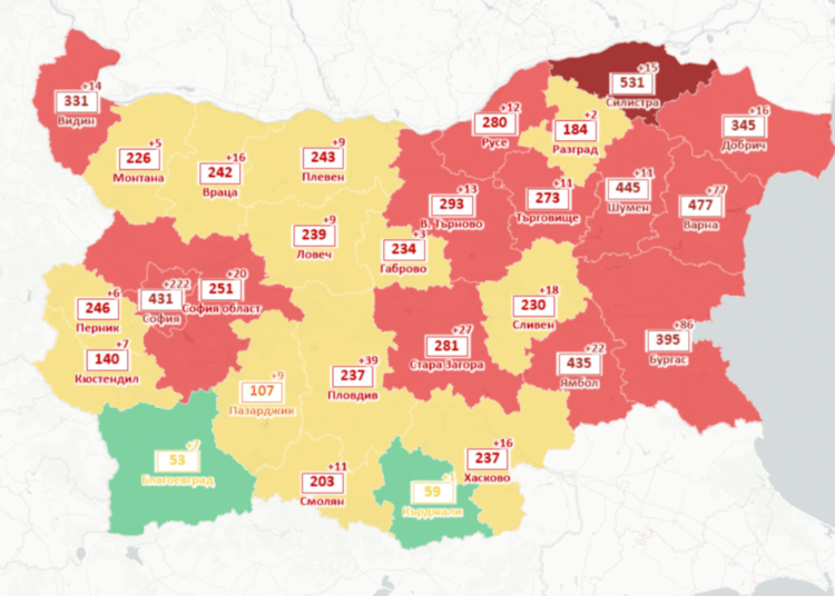 Screenshot 2022 03 27 at 07 51 24 Карта на COVID 19 в България