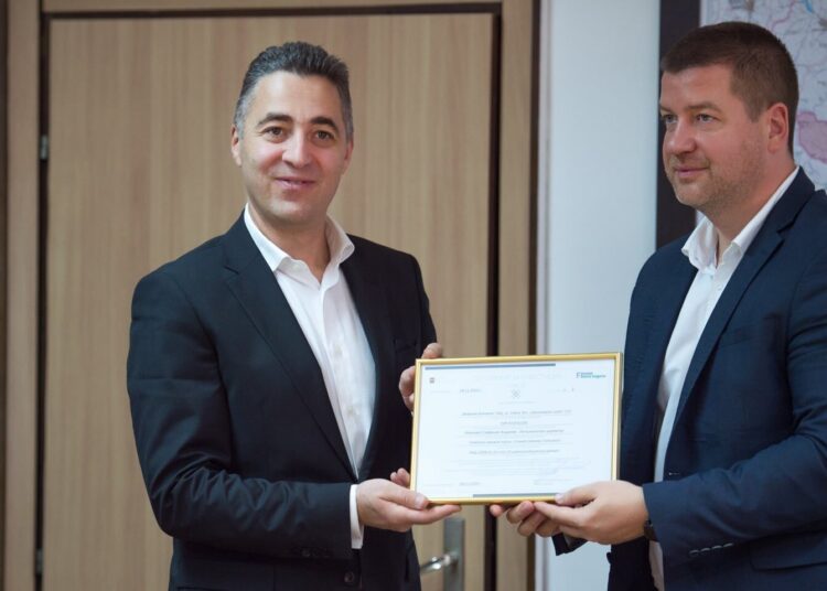 Vivacom започна изграждането на нова наземна станция за OneWeb в България 1 N. Andreev CEO Vivacom Jivko Todorov Kmet Stara Zagora e1669726935933