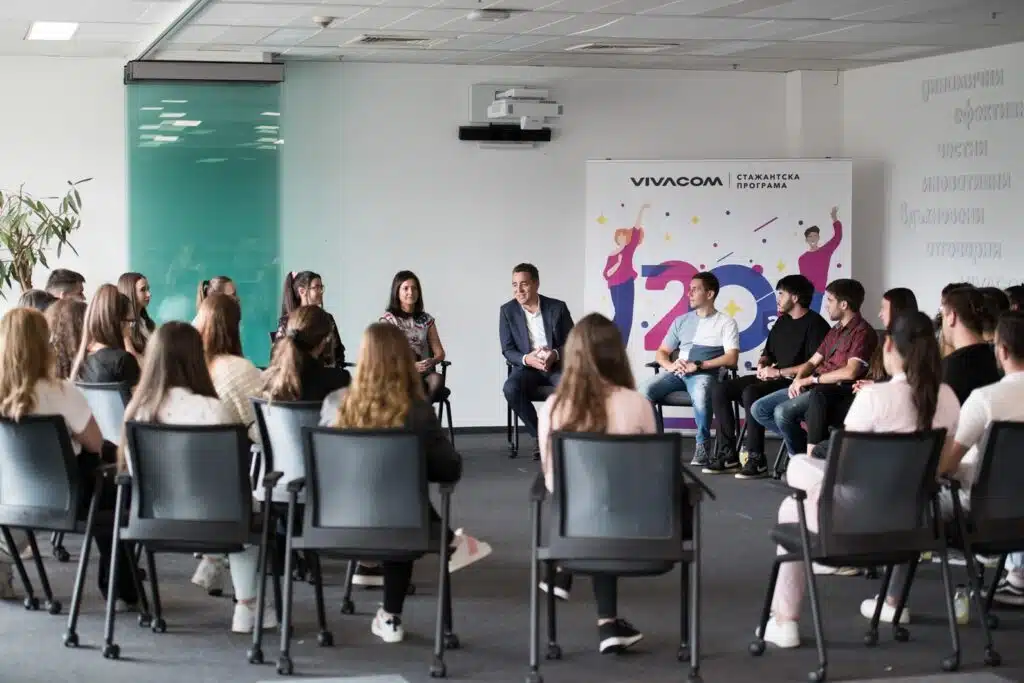 Nikolai Andreev CEO meeting with employees