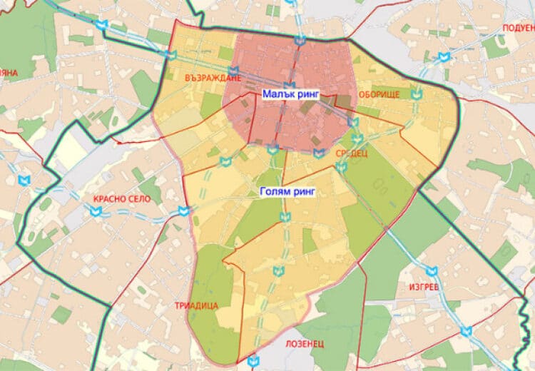 Най-замърсяващите коли пак в центъра на София 1 Снимка: isofmap.bg