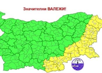Времето рязко застудява, валежи почти в цялата страна