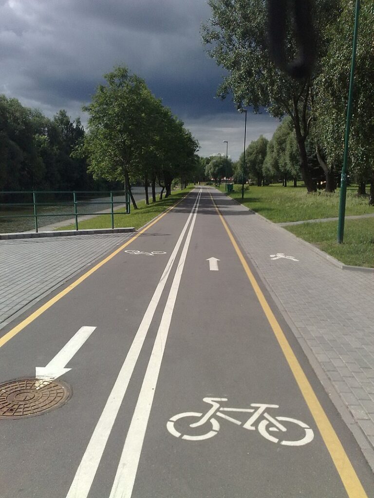 Bikeway in Minsk Belarus