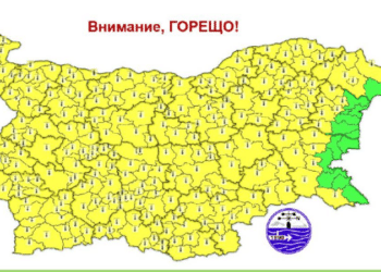 Жълт код за високи температури в цялата страна