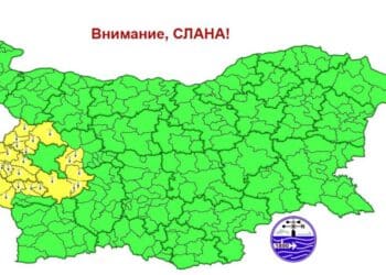 Жълт код за потенциално опасно време в 3 области 