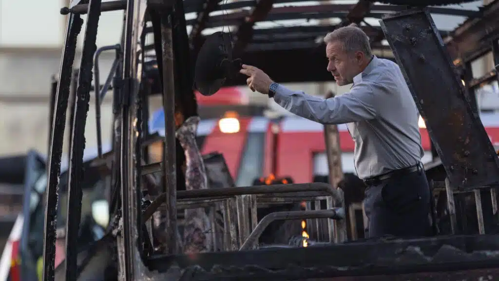 Samuil Finci on set
