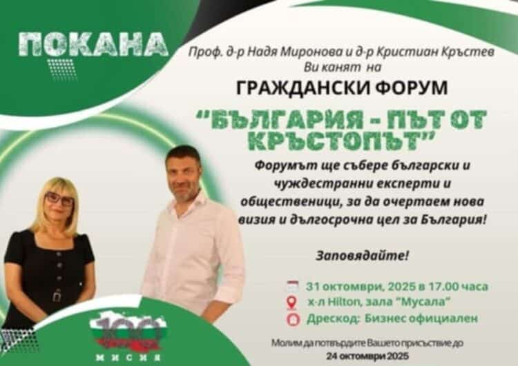 "Мисия 100" представя визия за България като държава на благополучието 1 1 38