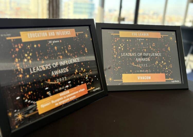 Vivacom с първа награда устойчиво развитие от Leaders of Influence Awards 2025 1 Nagradi ALL