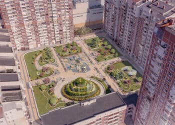 Фонтан в каскадна градина и зони за деца и шахматисти правят в столичния “Зона Б-5”