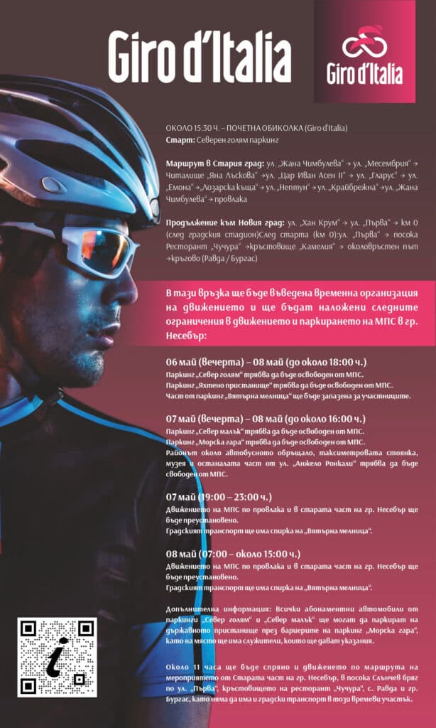Маршрут на старта на Giro d'Italia в Несебър 2 4