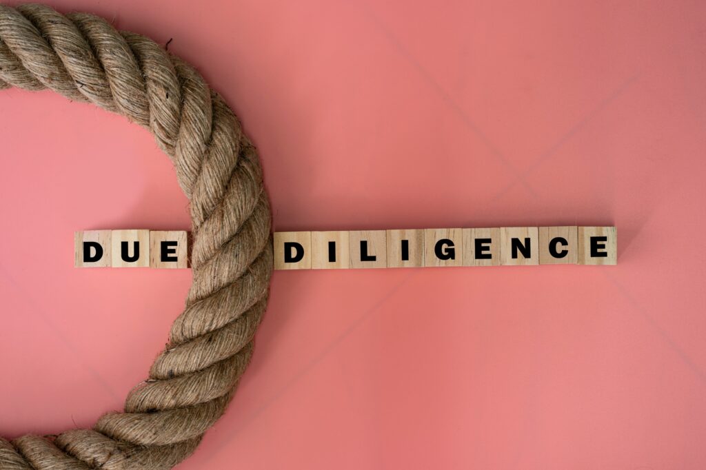 financial concept due diligence