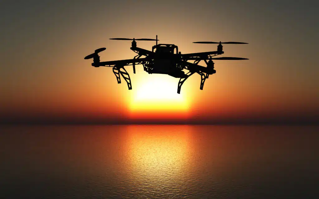 Дронове и термокамери пазят Варненско от пожари 2 3d drone flying sunset sea fe0dc55b