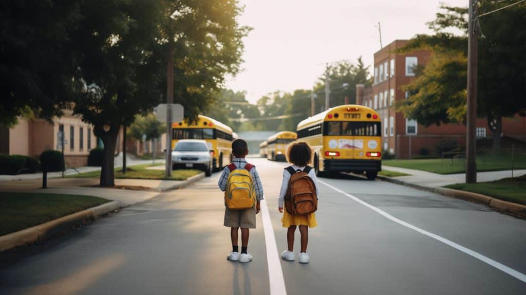 view young students attending school 09210cea